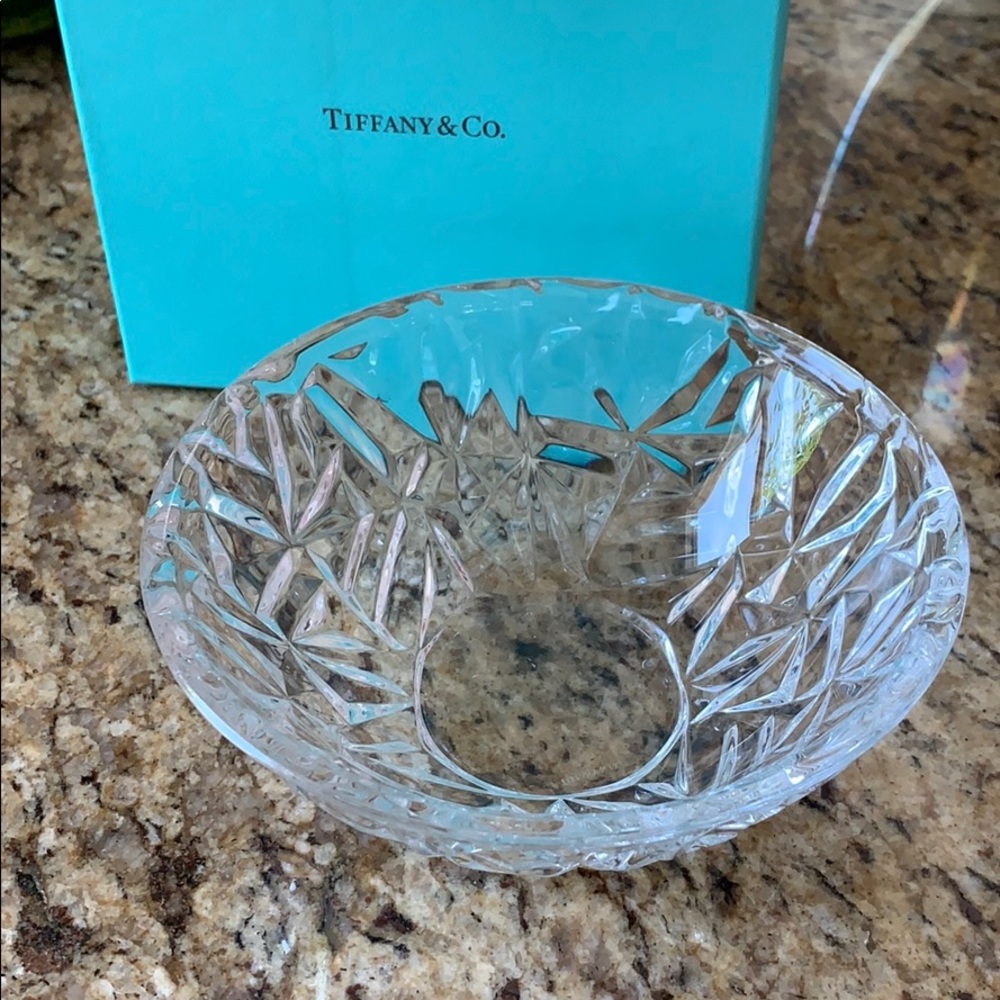 Tiffany and Co. Rock Cut Crystal Bowl
